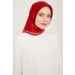 Armine Sura Ipek Eşarp 24YA9154 5 33 - Kırmızı