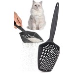 Eynel Küçük Delikli Kedi Kumu Eleme Küreği, İnce Taneli Dar Aralıklı Pet Tuvalet Temizleme Eleği Süzgeç