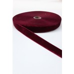 Hayalperest Boncuk Bordo Kadife Kurdele 2 cm