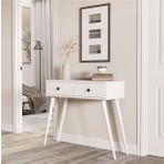 Mezza 6031 ODESA (AHŞAP AYAKLI) 2 ÇEKMECELİ DRESUAR BEYAZ