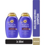 OGX Biotin Collagen Şampuan - Saçları Besleyip Dolgunlaştıran, Canlandırıcı ve Sülfatsız, 2×385 ml