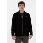 U.S. Polo Assn. Erkek Siyah  Polar Örme Hırka 50290594-VR046