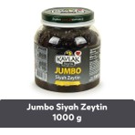 Kavlak Zeytin Jumbo Siyah Zeytin 1 kg Doğal Salamura ile İri Taneli Saf Lezzet