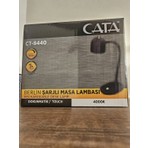 Cata CT-8440 Berlin Şarjlı Masa Lambası Dimmerli 4000K (Siyah - Beyaz Kas)