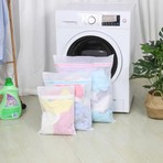 Mor Bebe Çamaşır Yıkama Filesi Renkli Fermuarlı 3'lü