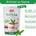 Sweetwell Zero Slim Stevia & Eritritol Tatlandırıcı 1 kg – Şekersiz, 0 Kalori, Keto ve Vegan Uyumlu