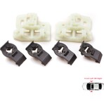 Bross Otomotiv BWR5465 Bmw X5 E53 1999-2007 Için Ön Sol ve Sağ Kapı Cam Kriko Klips Seti