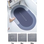 Sihirli Su Emici Banyo Paspası Kaymaz Tabanlı Ayak Havlusu Abdest Paspası 40 x 60 Paspas