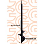 Güzel Endüstriyel Hilti Uyumlu Toprak Burgu 60X10 60 cm Uzunluk ve 10 cm Helezon Çapı ile Hızlı Delme