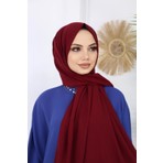 Fresco Scarfs Tesettür Hijab Medine Ipeği Şal*bordo