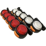 10 Adet Neon Ledli Takoz Lamba 12-24 Volt Kırmızı-Beyaz