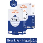 New Life 4 Hepa 30 Softgel Kapsül 2 Adet Silibin Fosfolipid Kompleks ve Kolin İçerikli