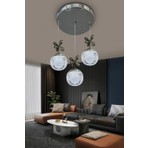 RS Collections Modern Sarkıt Cam 3 Top LED Avize