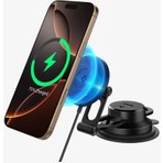 Spigen Mag Fit ITQ35W MagSafe Uyumlu Kablosuz Şarj özellikli Araç İçi Torpido Üstü Telefon Tutucu - ACP08544