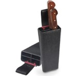 Bele Takılan Bıçaklık Plastik Bıçak Kütüğü 4 Göz Sağlam Kasap Kütük Güvenli Kurban Kütüklük 22X9X5CM