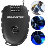 Knmaster HL300 Motosiklet Kaskı Kilidi + Knmaster Karbon Çanta Hediyeli – Esnek Kablo ve Üst Düzey Koruma