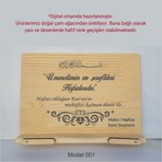 Münzevi Tasarım Münzevi İsme Özel Masaüstü Rahle/kitap Okuma STANDI-MODEL001