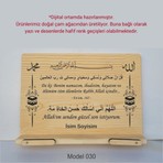 Münzevi İsme Özel Masaüstü Rahle/kitap Okuma STANDI-MODEL030