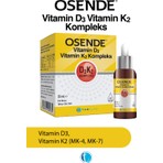 D3K2 Kompleks Damla 20 ml Vitamin D Vitamin K2 MK-7 MK-4