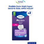 Tena Proskin Pants Night Medium Orta Beden Gece Için Süper Emici Külot 30 Lu 2 Paket / 60 Adet