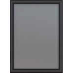 Alüminyum Açılır Kapanır Çerçeve Gönye Köşe - A3 - 30 x 42  cm  - Siyah - 25MM