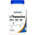 Nutricost L-Theanine 200 mg 120 Kapsül Amerika Menşeli Gıda Takviyesi Stres Azaltıcı