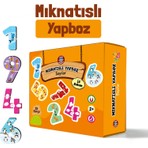 Çocuk Akademi Mıknatıslı Yapboz Sayılar 28 Parça Renkli Tasarım Eğitici Oyun 2-4 Yaş İçin