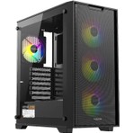 FAZEON F5 650W 80+ BRONZE MESH ARGB 4x120mm FANLI ATX SİYAH GAMING KASA