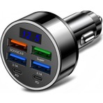 Type-C + USB Araç Çakmak Soketi Adaptörü – Hızlı Şarj Destekli / ICCA113