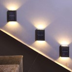Robeve Tekli Solar Bahçe Aydınlatması Güneş Enerjili Bahçe Aydınlatması Duvar Lambası Çift Taraflı Aplik Işık LED Işık