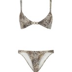Aquella Leopar Desenli Aksesuarlı Üçgen Bikini Takım