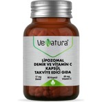 Venatura Lipozomal Demir ve Vitamin C Kapsül 60 Adet Takviye Edici Gıda Yetişkinler İçin