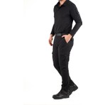 Erkek Taktik Outdoor Kargo Pantolon – Suya Dayanıklı, Esnek ve Çok Cepli Siyah Renk