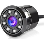 WONDEX Araç Geri Kamerası HD 8 LED Gece Görüş Geniş Açı Su Geçirmez Siyah Renkli Yüksek Hassasiyet