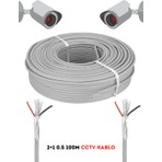 Fury 2+1 0.5 mm 100 Metre CCTV Kablo Güvenlik Kamera Kablosu Dayanıklı Tasarım ile
