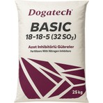 Doğatech Basıc 18-18-5 (32 So₃) Azot Inhibitörlü Granül Npk Gübre 25 kg