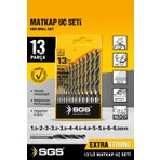 SGS1417 Profesyonel 13 Parça Hss Metal Matkap Ucu Seti