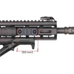 ÇINARAV M-Lok Pikatin Ray 5 Slot Siyah Renkli Yardımcı Ekipmanlar İçin Dayanıklı Aksesuar