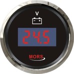 Mors Dijital Voltmetre 12-24V Siyah