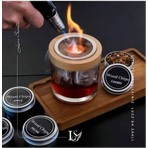 İthal Luzz Group Kokteyl & Viski Tütsüleme Set. 4 Farklı Tat. Doğal ithal Ahşap Tütsü