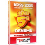 Yediiklim Yayınları Yediiklim 2026 KPSS Ortaöğretim-Önlisans Genel Yetenek Genel Kült