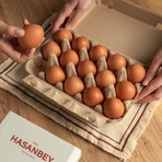 Hasanbey Çiftliği Taze Doğal Kafessiz Köy Tavuğu Yumurtası 15 Adet
