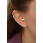 Sacce Scarves & Accessories Kalp Tragus Piercing Helix Kıkırdak Küpesi