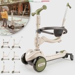 Elele Potenza 4in1 Ebeveyn Kontrollü 5 Tekerlekli Çocuk Scooter Işıklı Oturaklı Yeşil