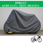 Breen Gri Kilit Uyumlu Bisiklet Brandası, Bisiklet Koruma Örtüsü, Su ve Toz Geçirmez, 4 Mevsim Koruma