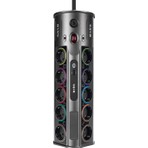 S-link SP10AF 1.8M 1860 Joule 1.5mm 1 Usb 1 TypeC 2.1A/5V 16A 250V 3680W 10'lu Akım Korumalı Priz