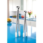 2 Boy Mutfak Maşası - Mangal Barbekü Maşası - Izgara Maşası Tava Maşası Çelik  18 ve 36 cm 721809