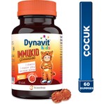 Dynavit Kids Immukid Gummies 60 Çiğnenebilir - Çocuk için C, D Vitamini,Çinko,Kara Mürver-Bağışıklık&Enerji
