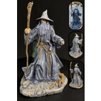 Kingdomof3D Yüzüklerin Efendisi Gandalf Figürü – El Yapımı Dayanıklı Reçine, Antrasit Gri Detaylı Koleksiyonluk