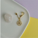 Heppii Deliksiz Göbek Piercing Mıknatıslı Sıkıştırma Çiçek Figürlü